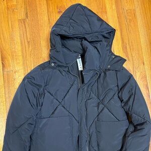 Free People - Black Puffa Jacket, Size XS